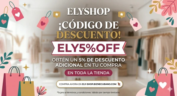 Cupón de descuento's foto | Ely's Shop |  BizneCubano