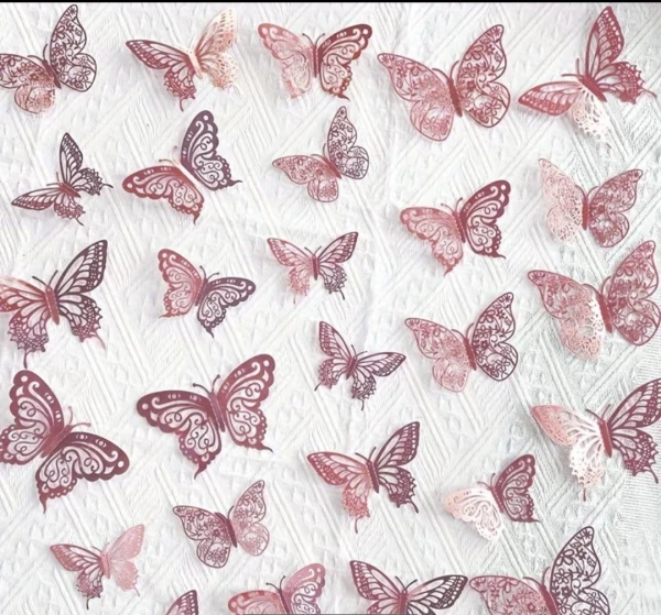 Set 12 mariposas rosadas's foto | Ely's Shop |  BizneCubano